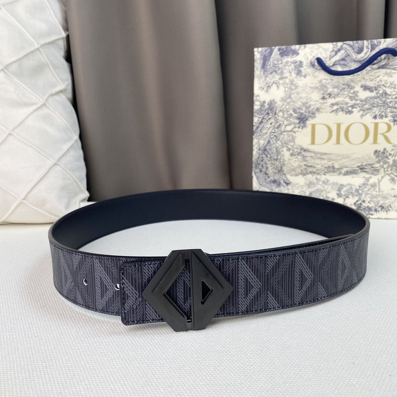 d*or black cd Di*m*nd canvas and smooth calfskin