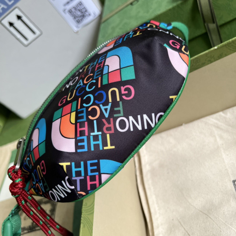 g*u*i x the n0*h F**e re-nylon belt bag black