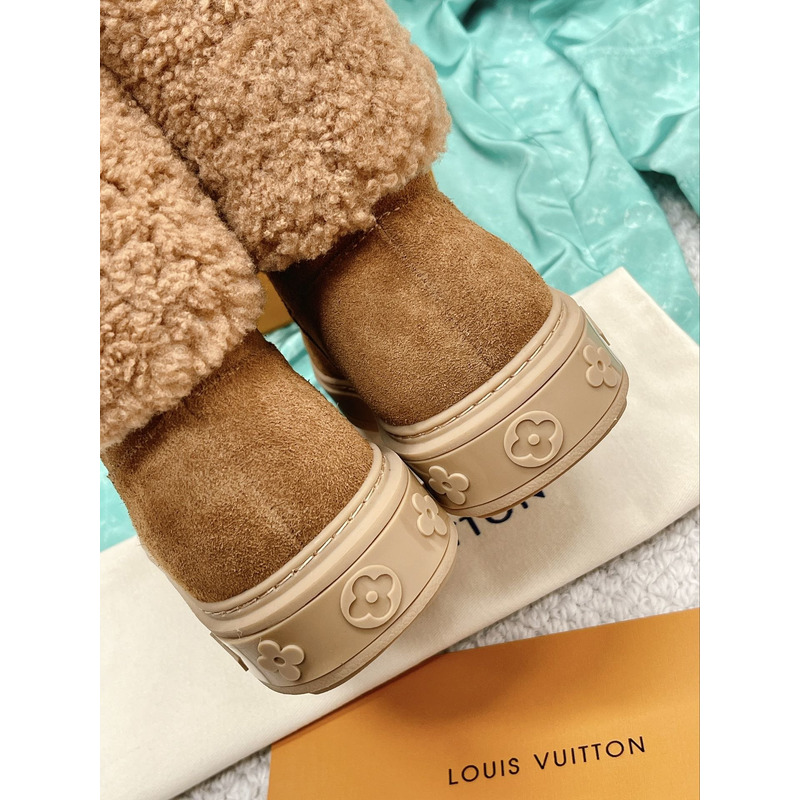 l**is V*t*n snowdrop flat ankle boots cognac