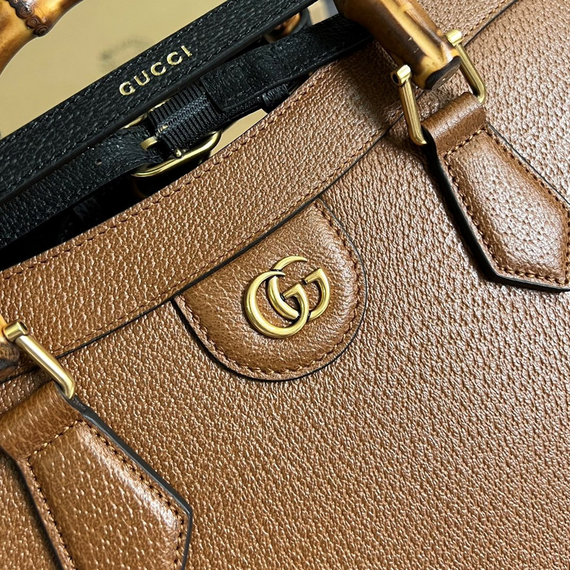 G*u*i G*u*i diana medium bamboo tote natural leather