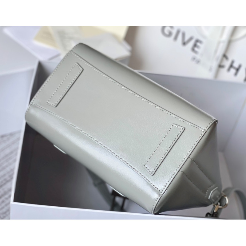 Givenchy Antigona Lock Mini Tote Gray