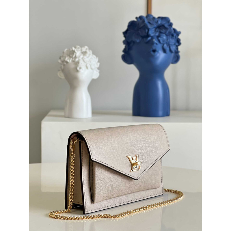 l**is V*t*n  mylockme chain bag taupe