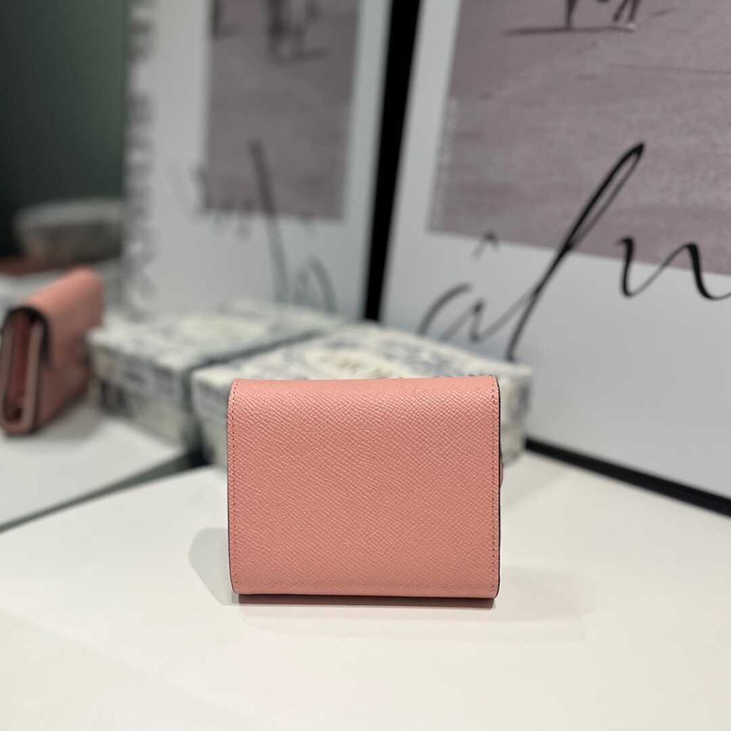 D*or saddle lotus wallet pink