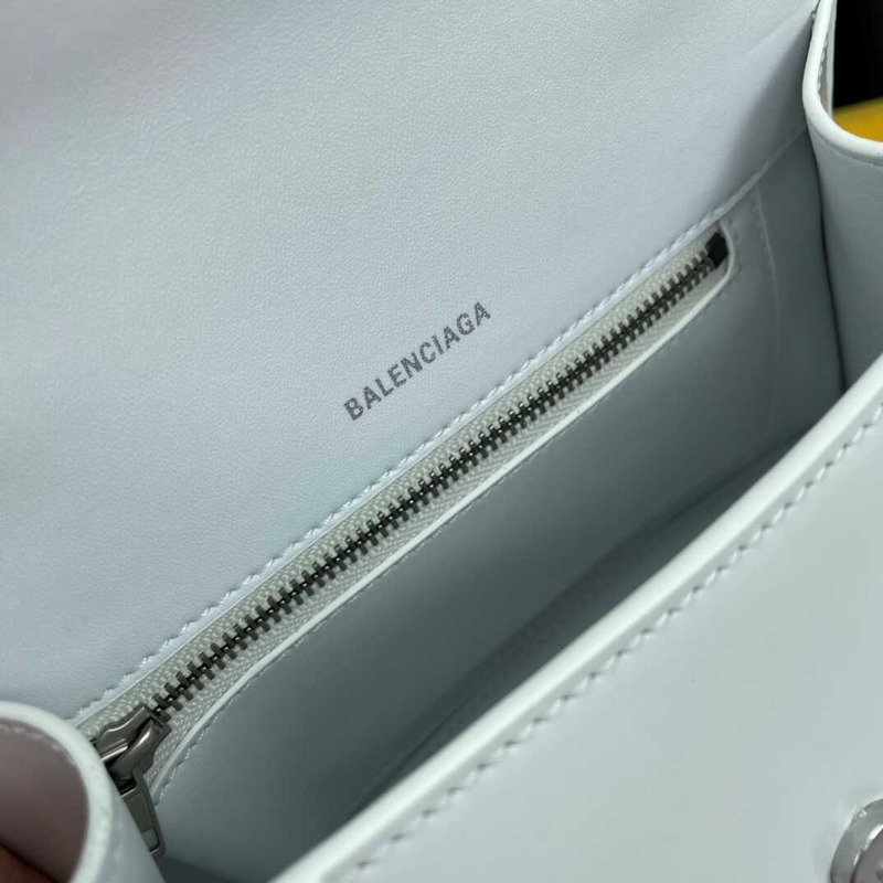 Ba*len*cia*ga hourglass xs tote white