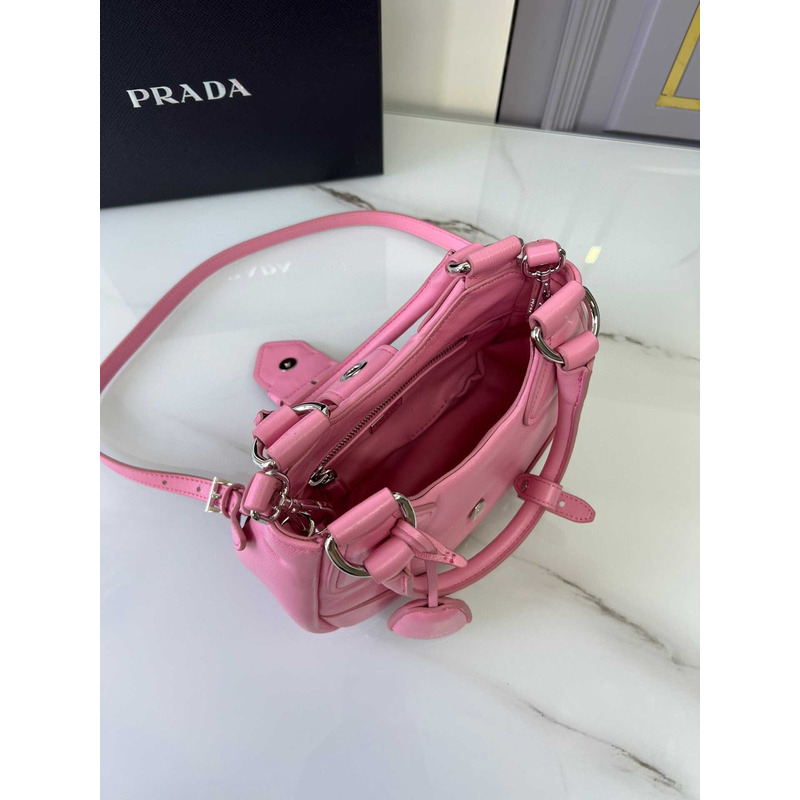 Pra*a moon padded nappa bag pink