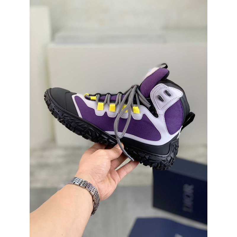 D*or D*orizon hiking ankle boot purple technical mesh and rubber