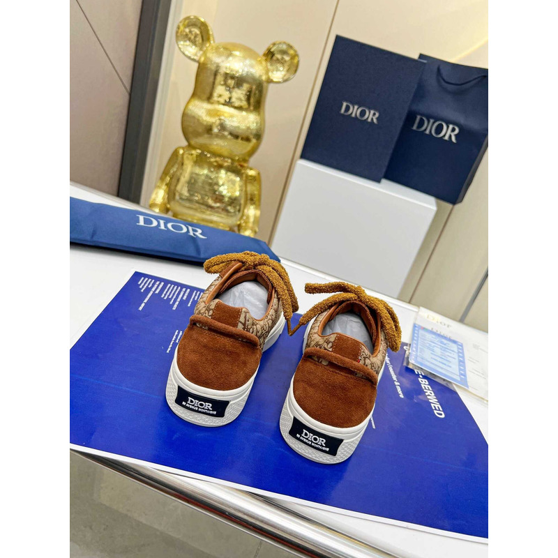 D*or tremaine emory monogram sneakers brown