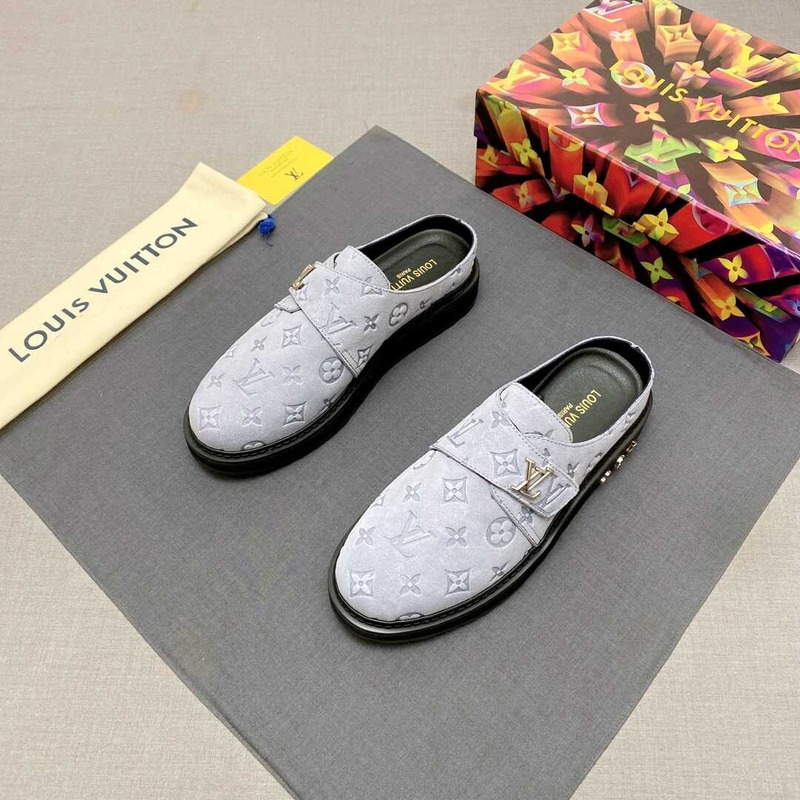 l**is V*t*n new monogram mules in white