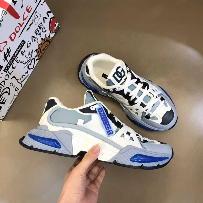 Dolce & Gabbana Airmaster Sneakers Blue&White