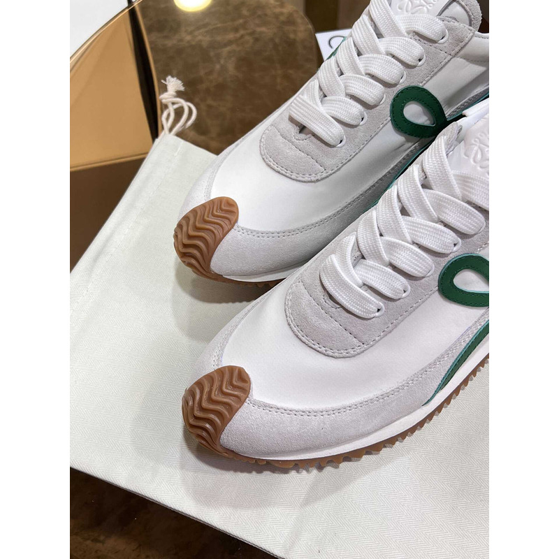 Loewe Flow Runner Logo Sneakers White&Green