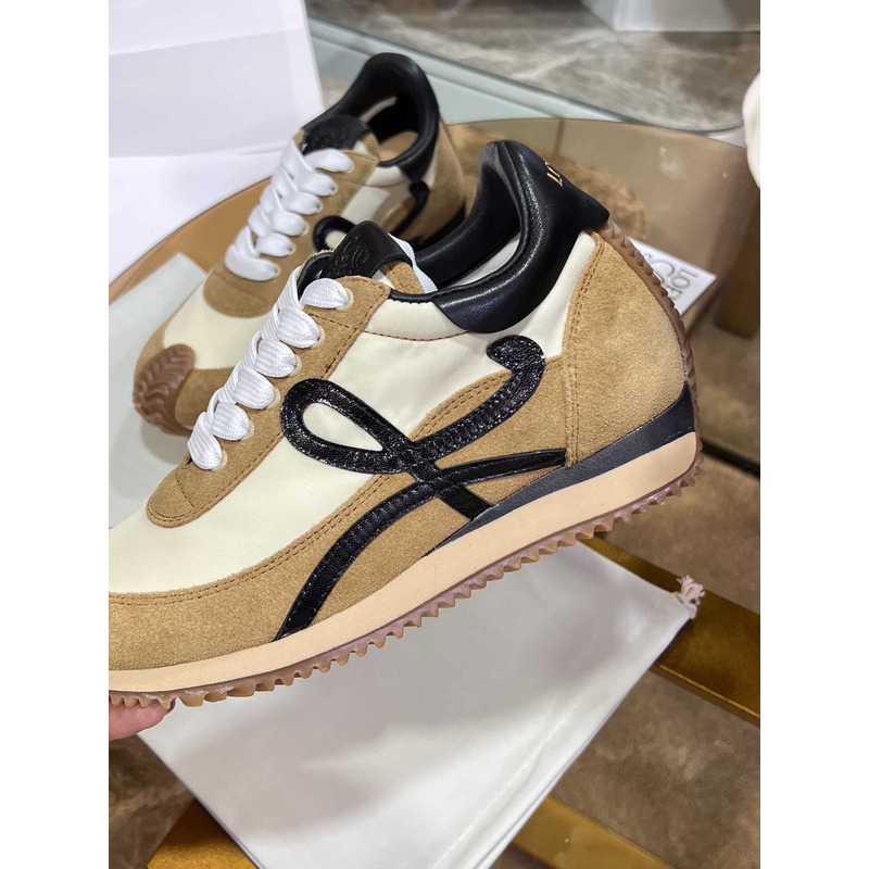 Loewe Flow Runner Logo Sneakers Black&Brown