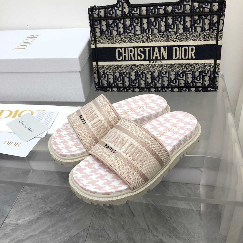 D*or leather sandals beige
