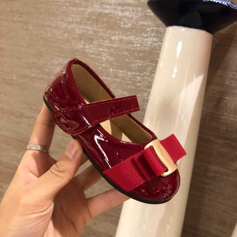 Ferragamo Kids Flat Shoes Red