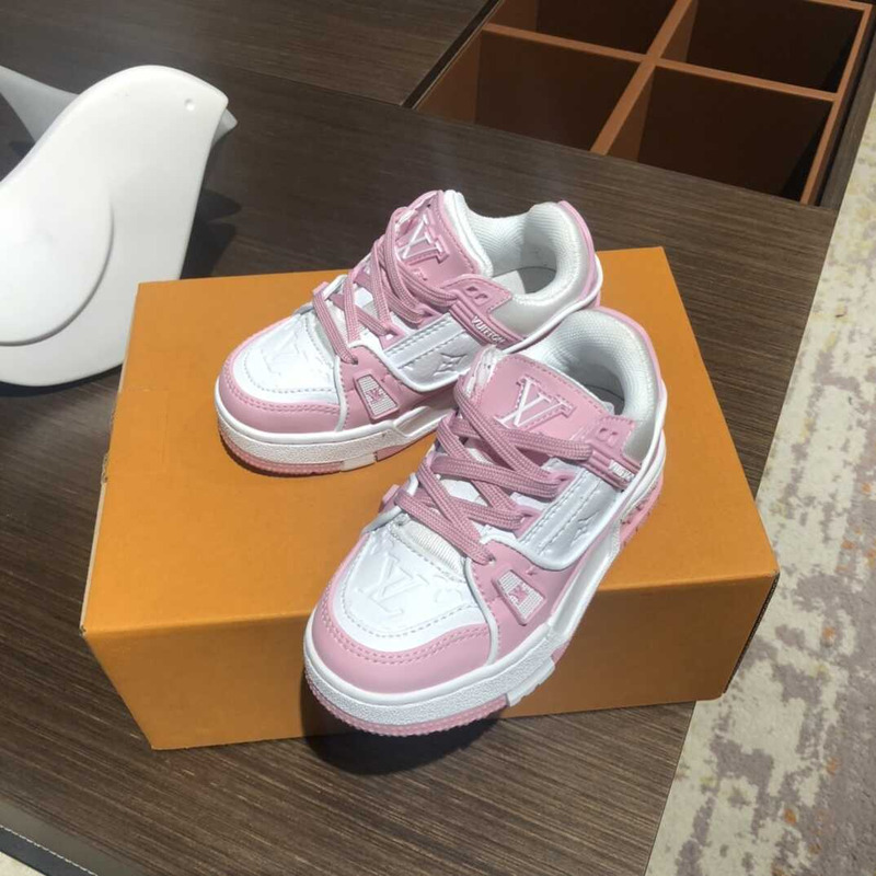 l**is V*t*n kids trainer line sneakers pink