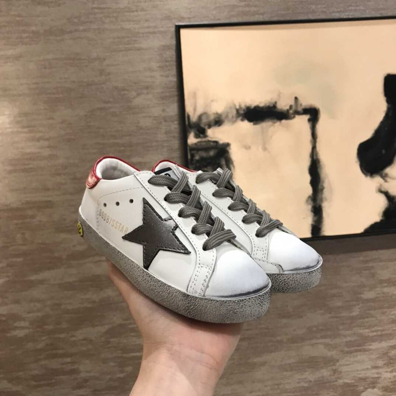 ggdb kids S*per-star white&grey sneakers