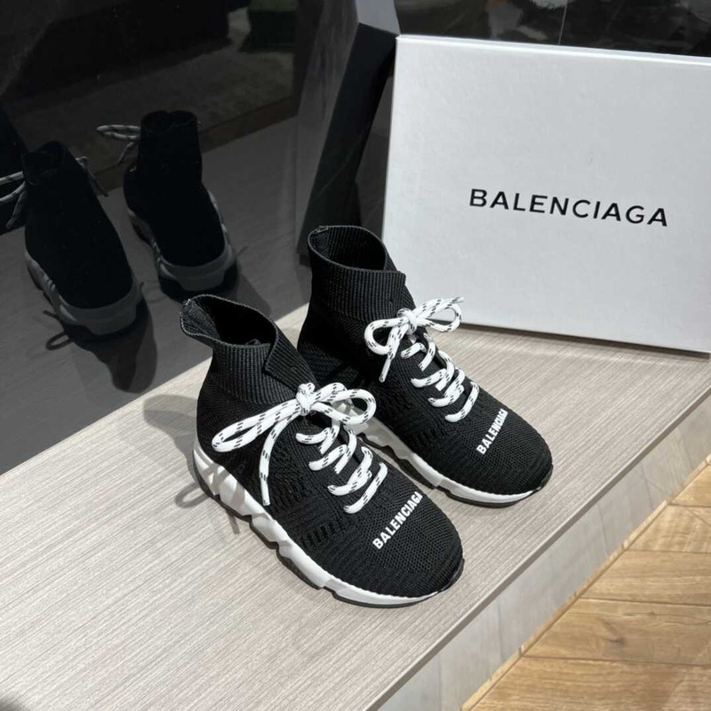 Ba*len*cia*ga kids speed 2.0 lace up black