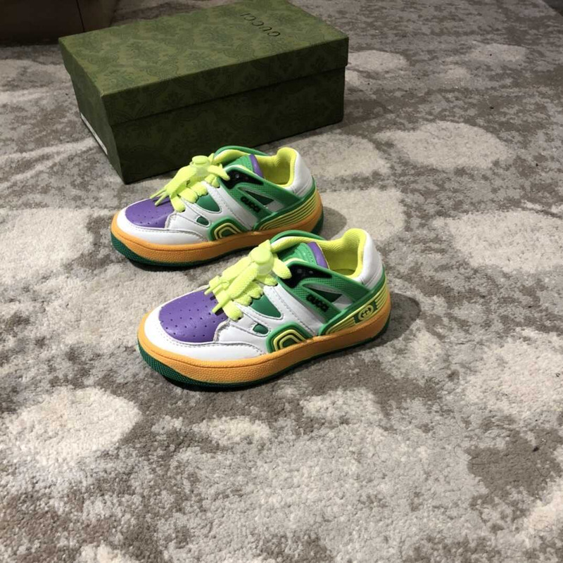 G*u*i kids shoes print multicolor sneakers