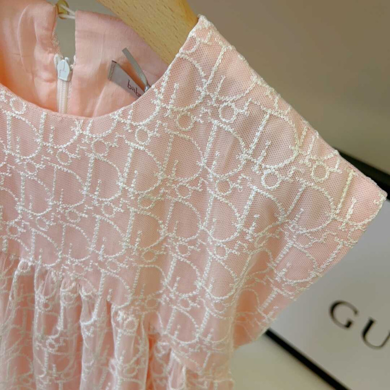 D*or kids flared dress pink