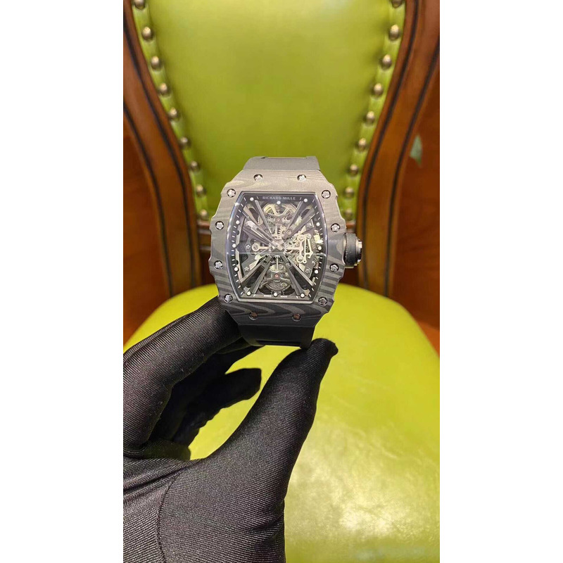 Richard Mille   Tourbillon Streamline Watch Carbon Fiber TPT Material Customization