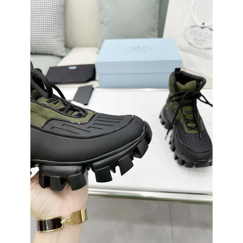 Pra*a cloudbust thunder high top sneakers black green
