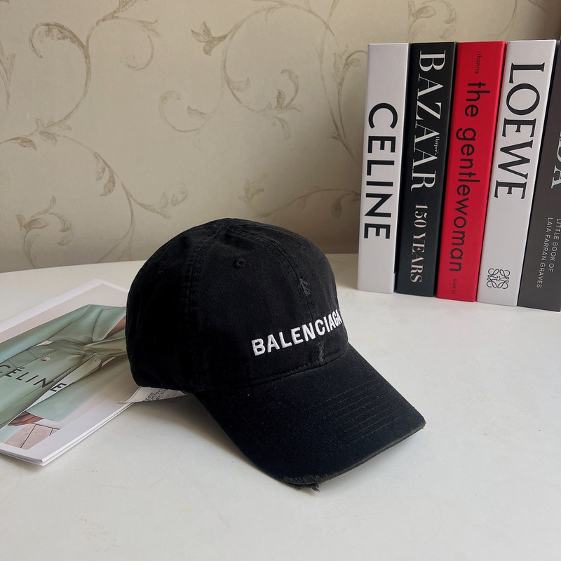 Ba*len*cia*ga logo cotton baseball cap