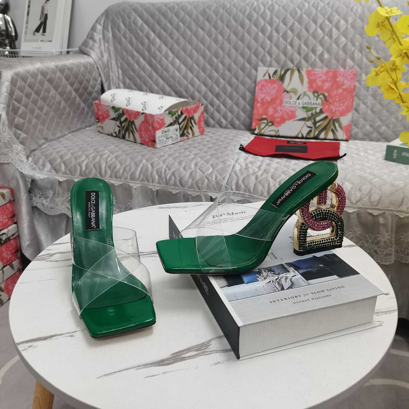 Dolce & Gabbana Dolce & Gabbana Strap Heeled Sandals Green
