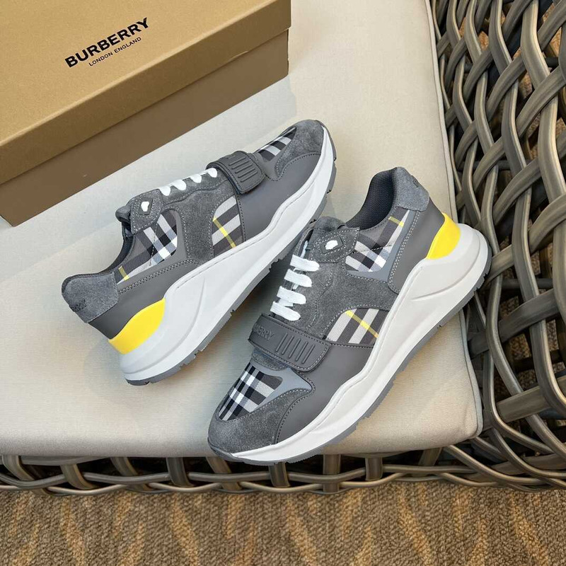 B**rry vintage check chunky sneakers