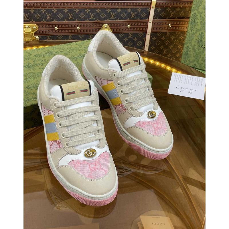 G*u*i screener sneaker beige pink