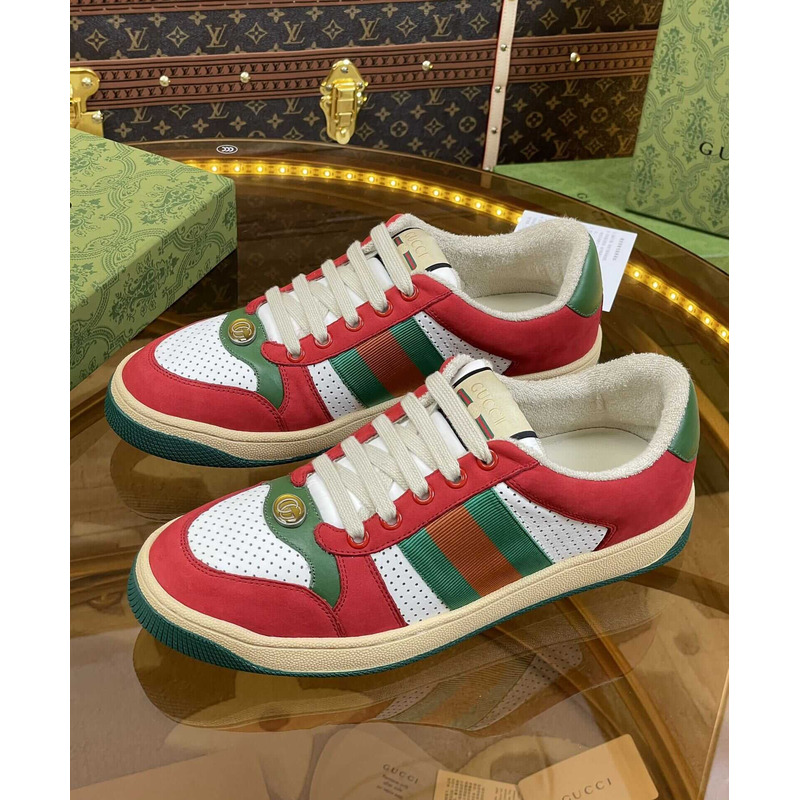 G*u*i screener sneaker green red