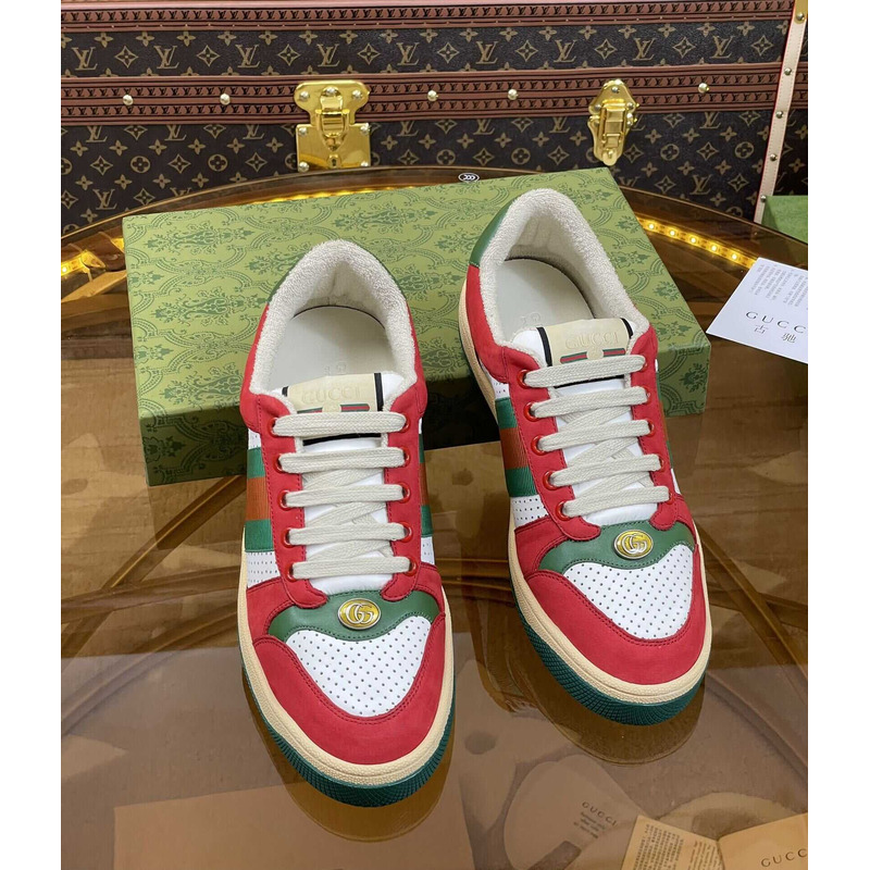 G*u*i screener sneaker green red