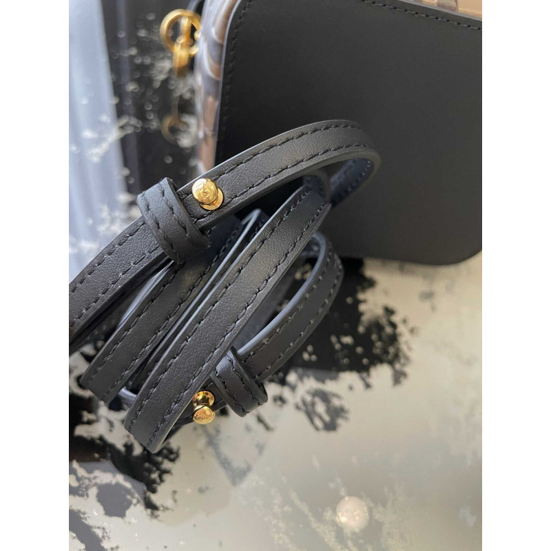 F**di mon tresor leather mini bag brown