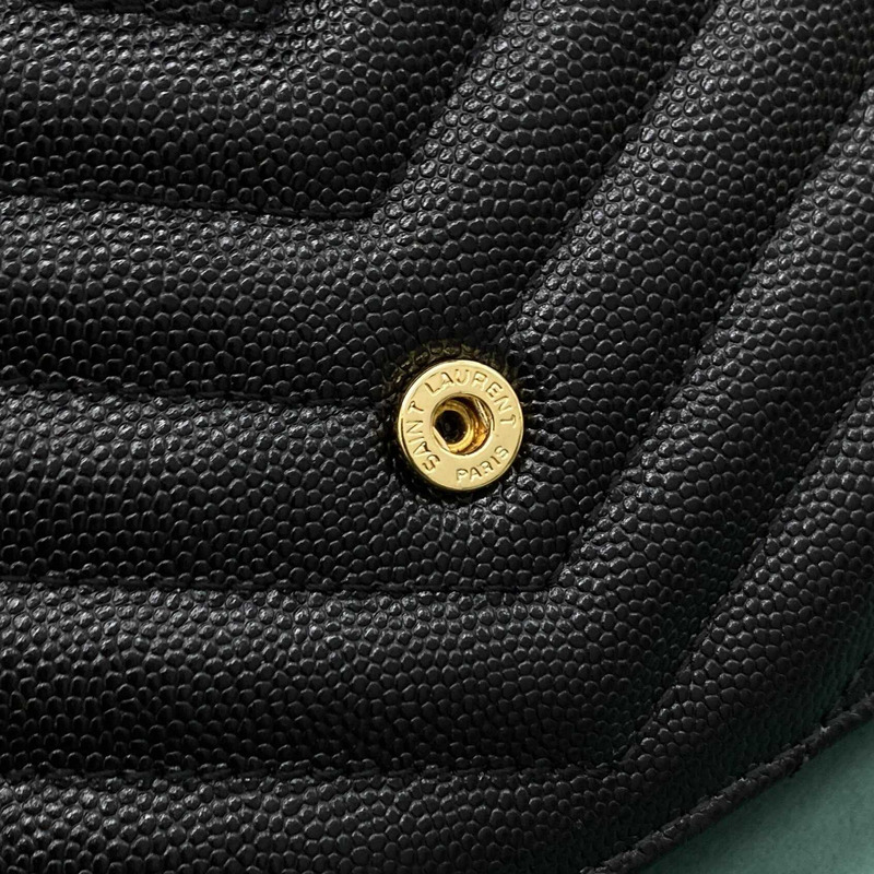 Saint Laurent Monogram Envelope Bag Black