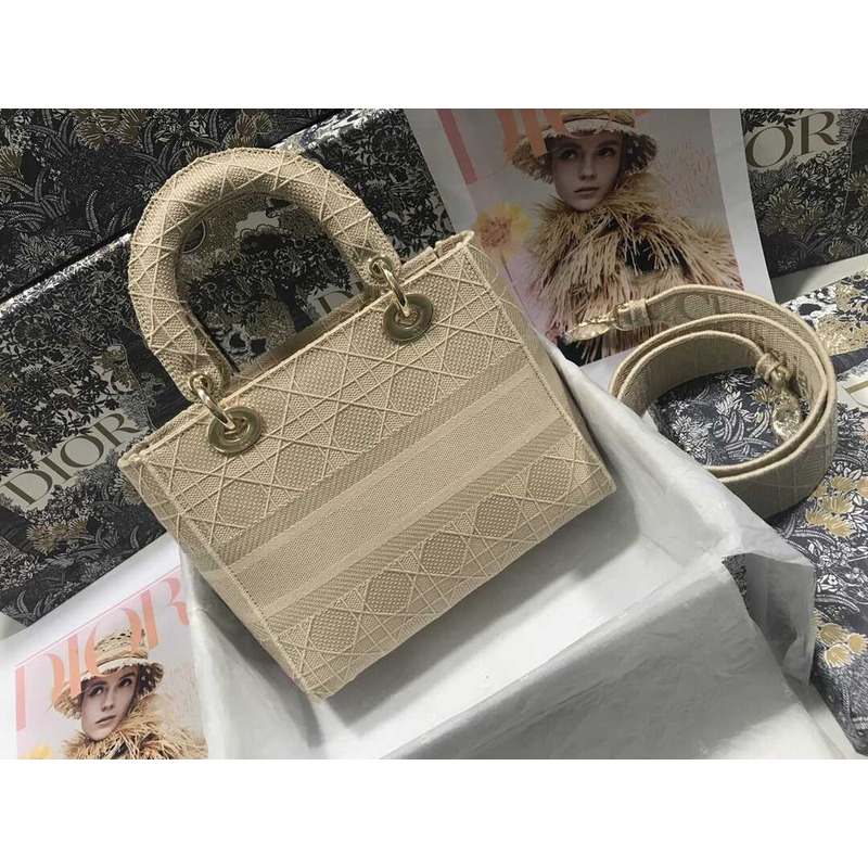 D*or lady d-lite tote bag beige