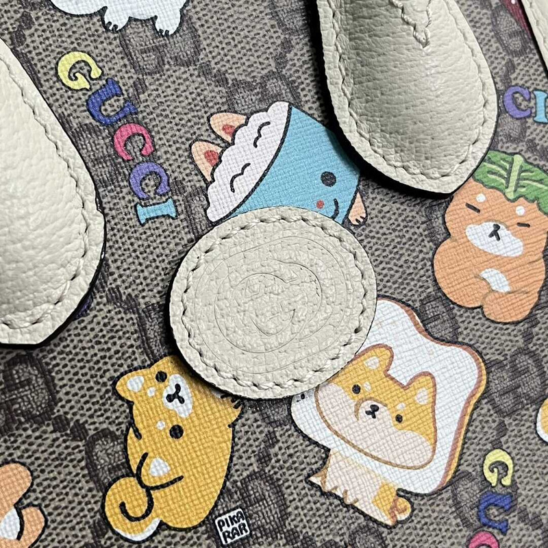 G*u*i gg mini printed canvas tote bag