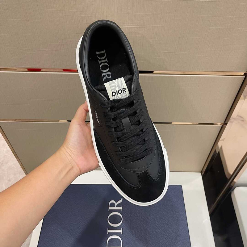 D*or b101 sneakers smooth calfskin nubuck black