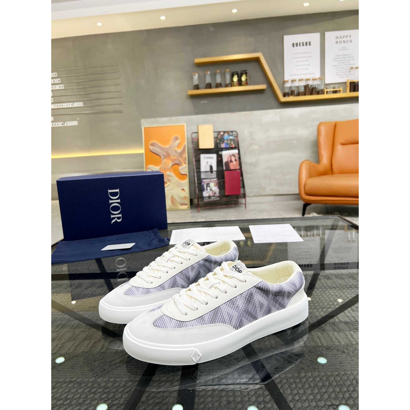 d*or b101 sneaker cd Di*m*nd canvas smooth calfskin nubuck gray
