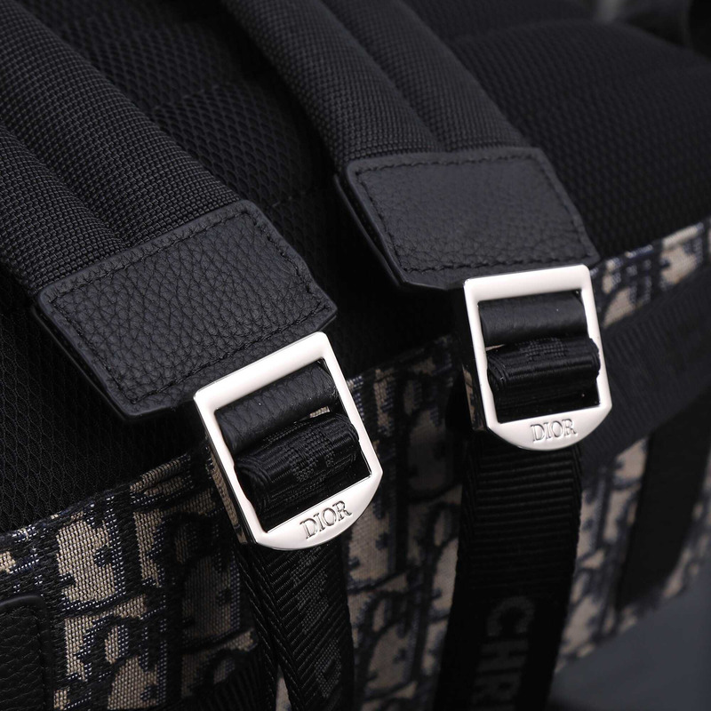 D*or essentials  rider backpack beige and black D*or oblique jacquard