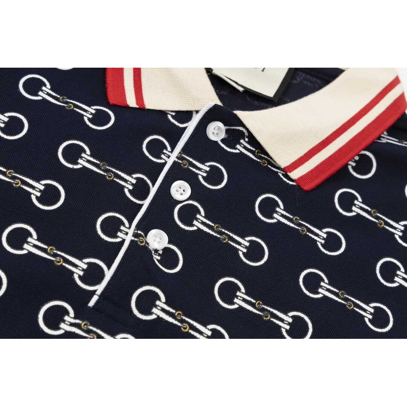 G*u*i print polo shirts black