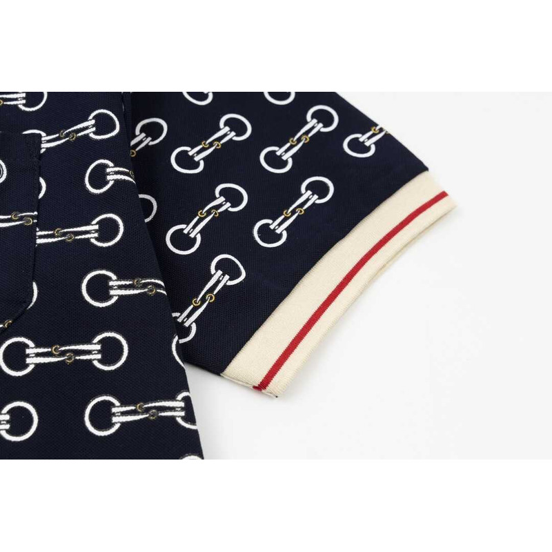 G*u*i print polo shirts black