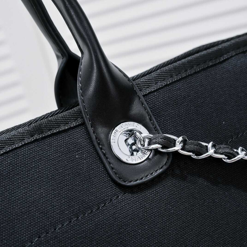Ch*el deauville tote black