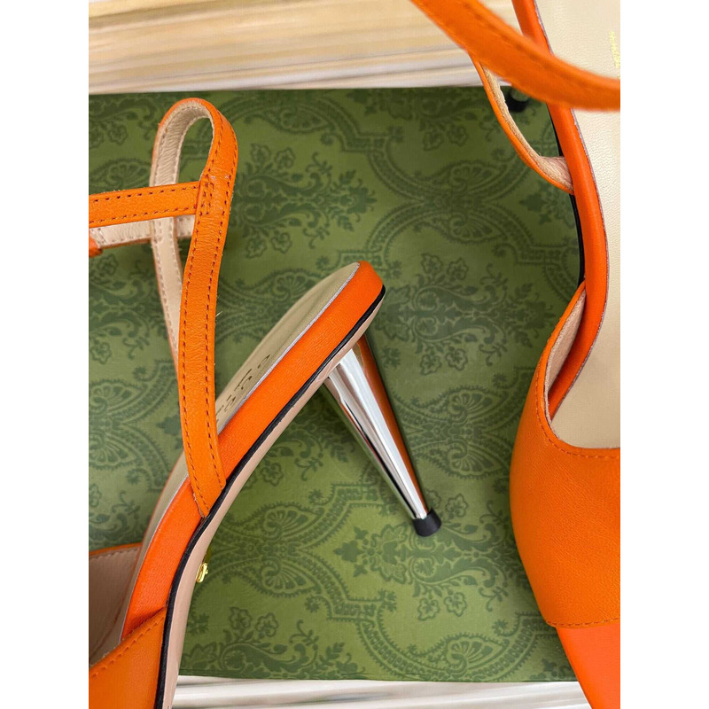 G*u*i blondie series high-heeled sandals orange