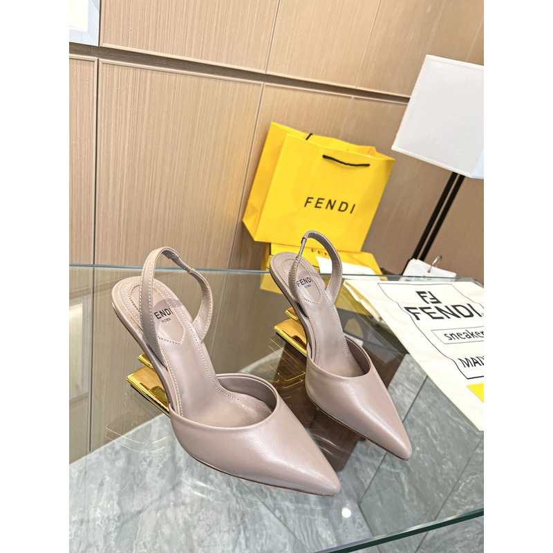 F**di first slingbacks pumps nude pink