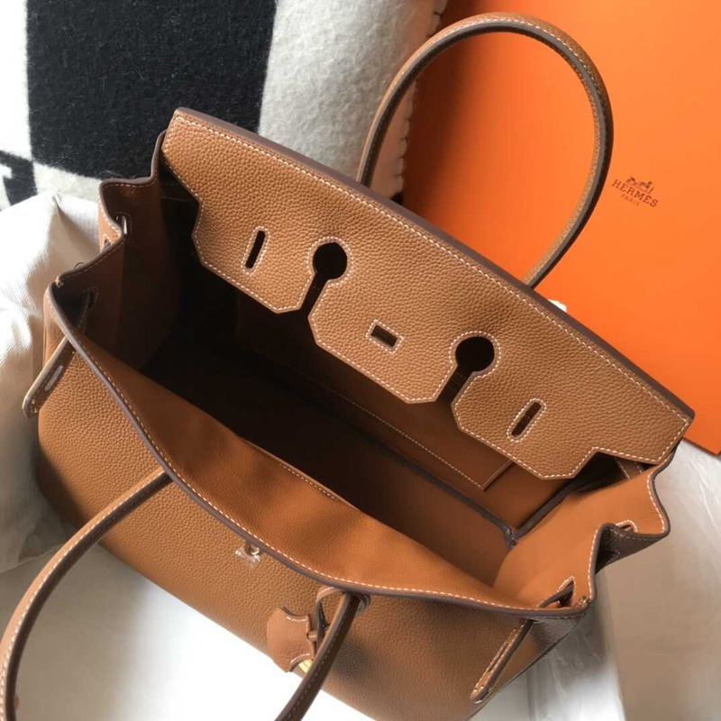H**mes  birkin togo 35 gris tourterelle brown