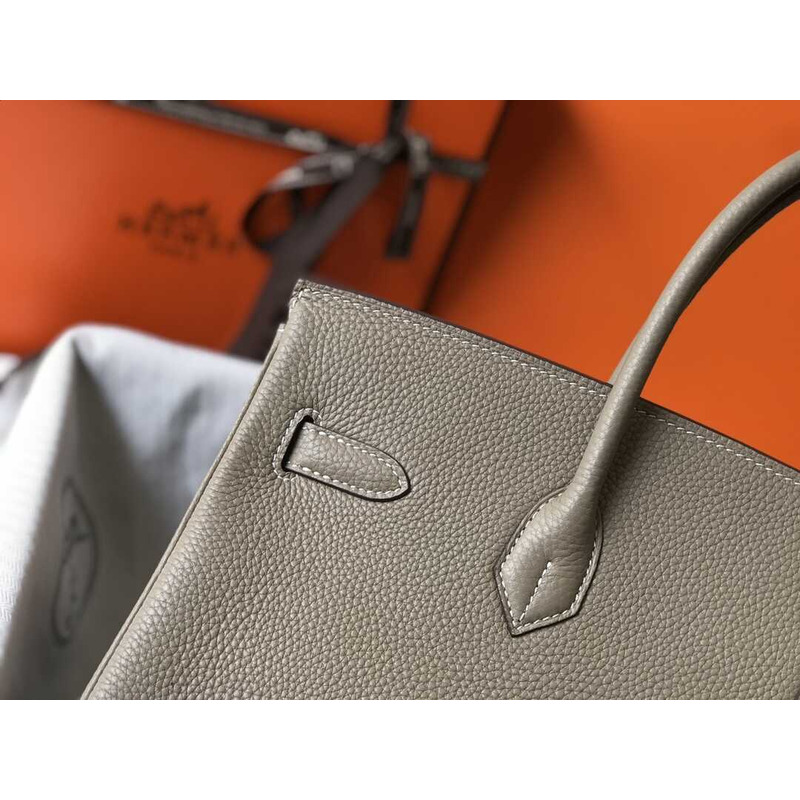 H**mes  birkin togo 35 gris tourterelle beige