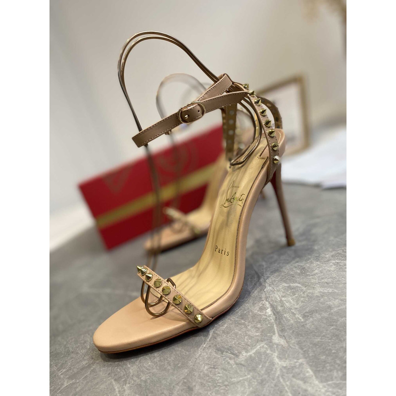 Ch**an louboutin so me 100 studded leather sandals
