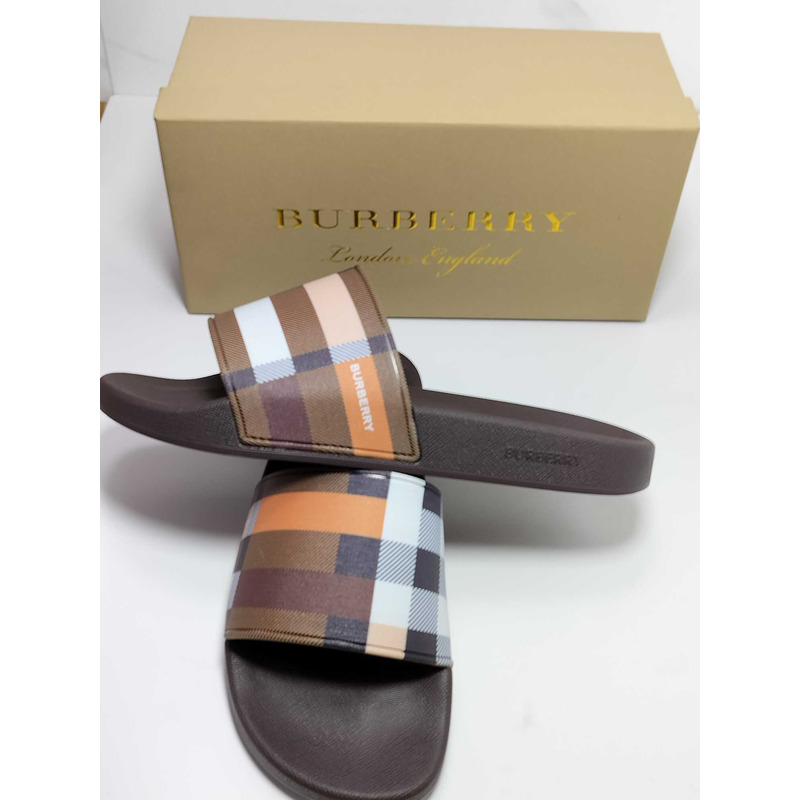 B**rry other plaid patterns street style shower shoes logo