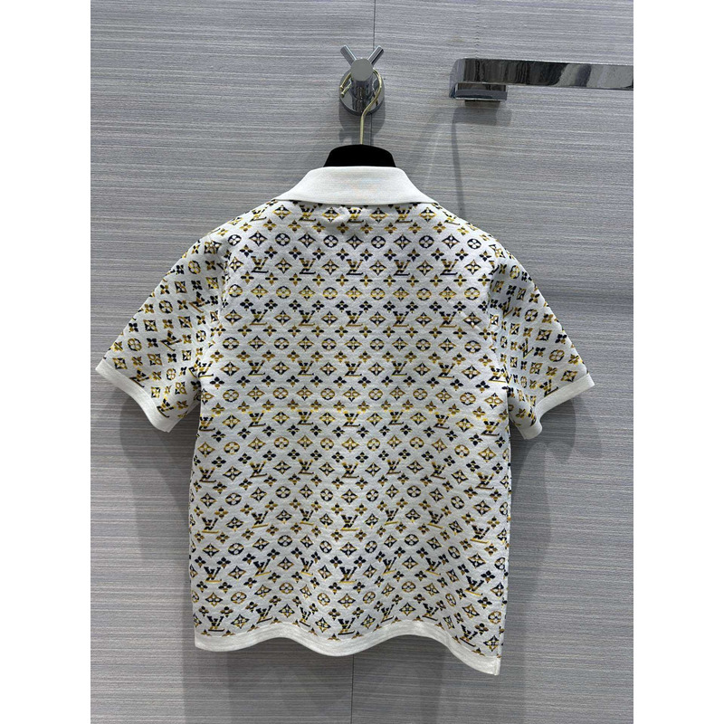 l**is V*t*n wool polo gold logo white
