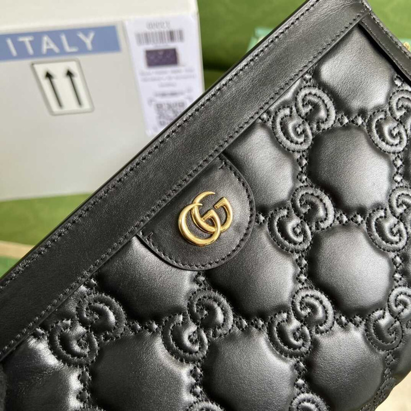 G*u*i gg matelasse small bag black leather