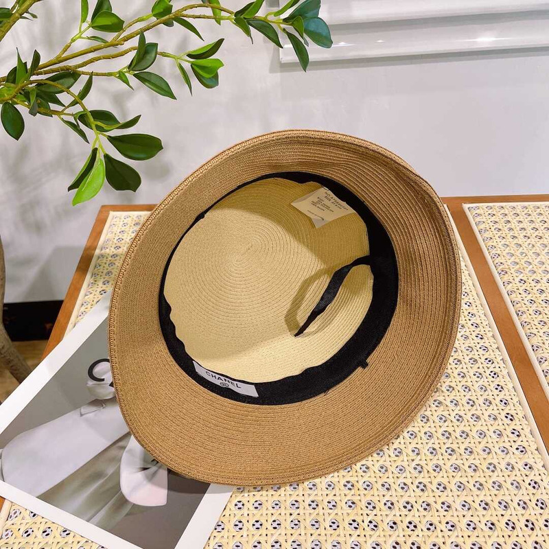 Ch*el summer straw bucket hat
