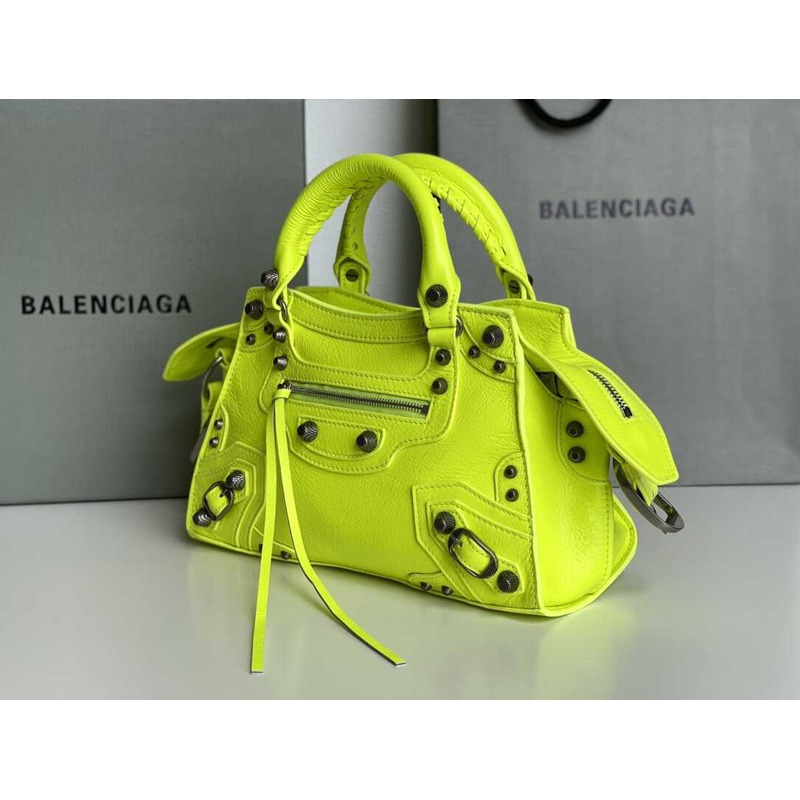 Ba*len*cia*ga Ba*len*cia*ga neo cagole small tote yellow